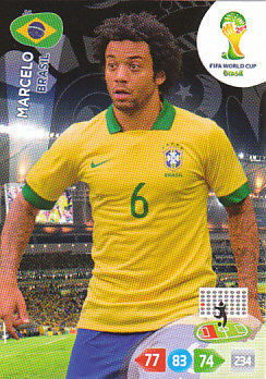 Marcelo Brazil Panini 2014 World Cup #52